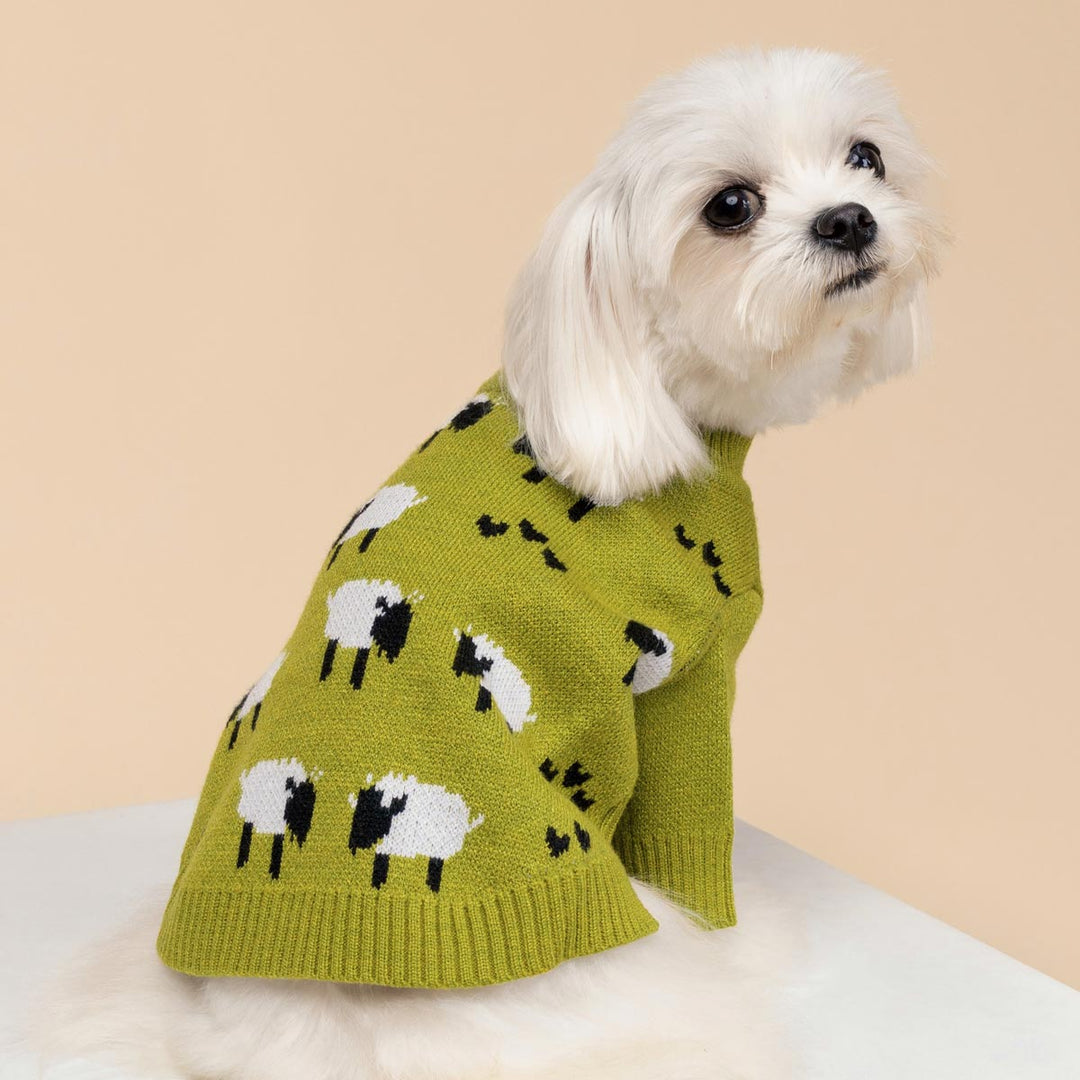 Funny Sheep Knitted Sweater for Dogs - Fitwarm Dog Clothes