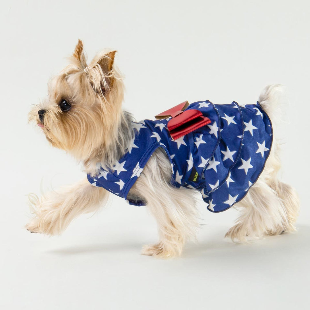 Star Dog Dress for 4th of July - Fitwarm Dog Clothes