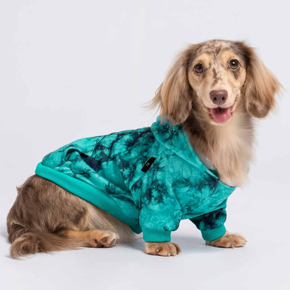 Stylish Tie Dye Hoodie for Dogs - Fitwarm Dog Clothes