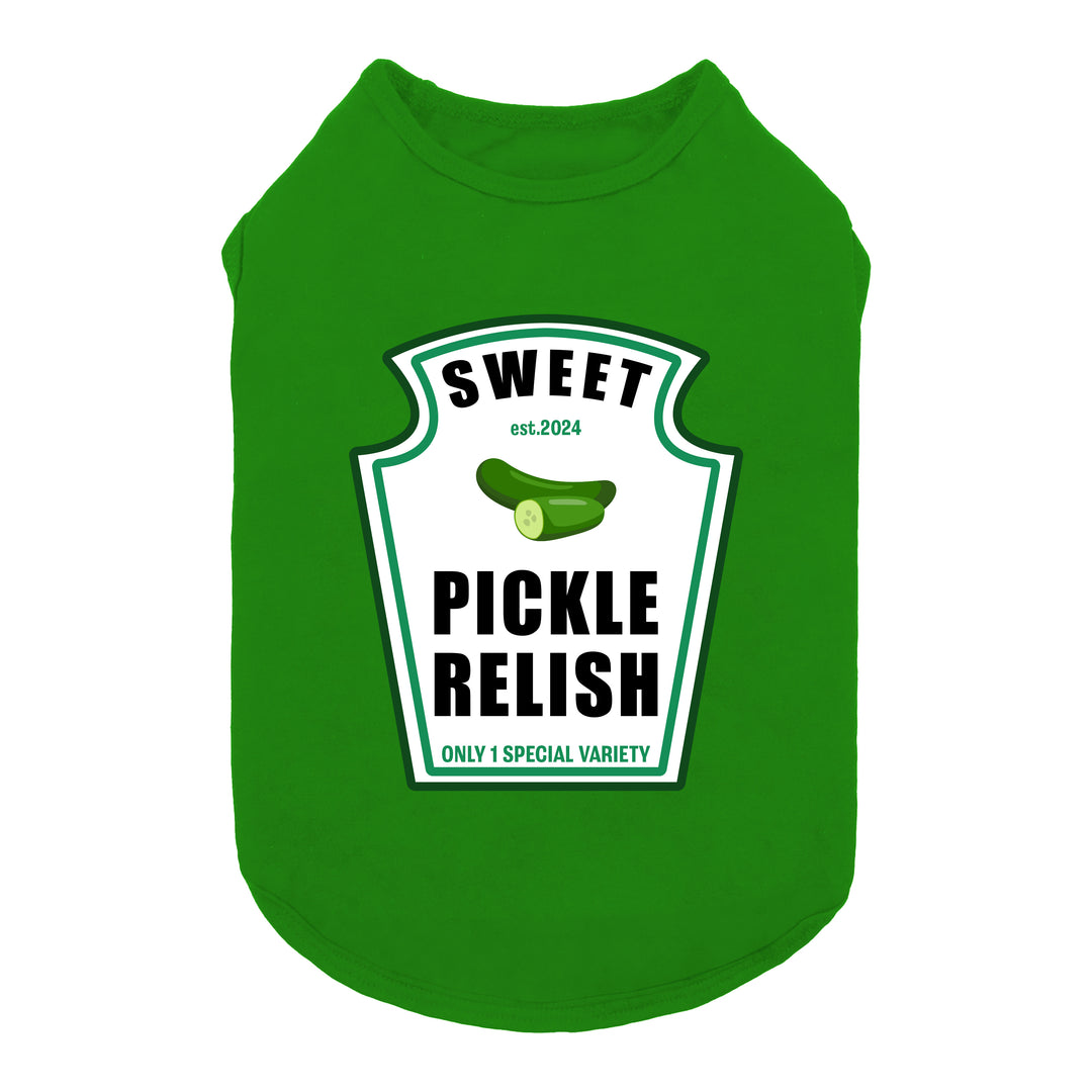 Funny Pickle Relish Dog Tank Top - Fitwarm Dog Shirt