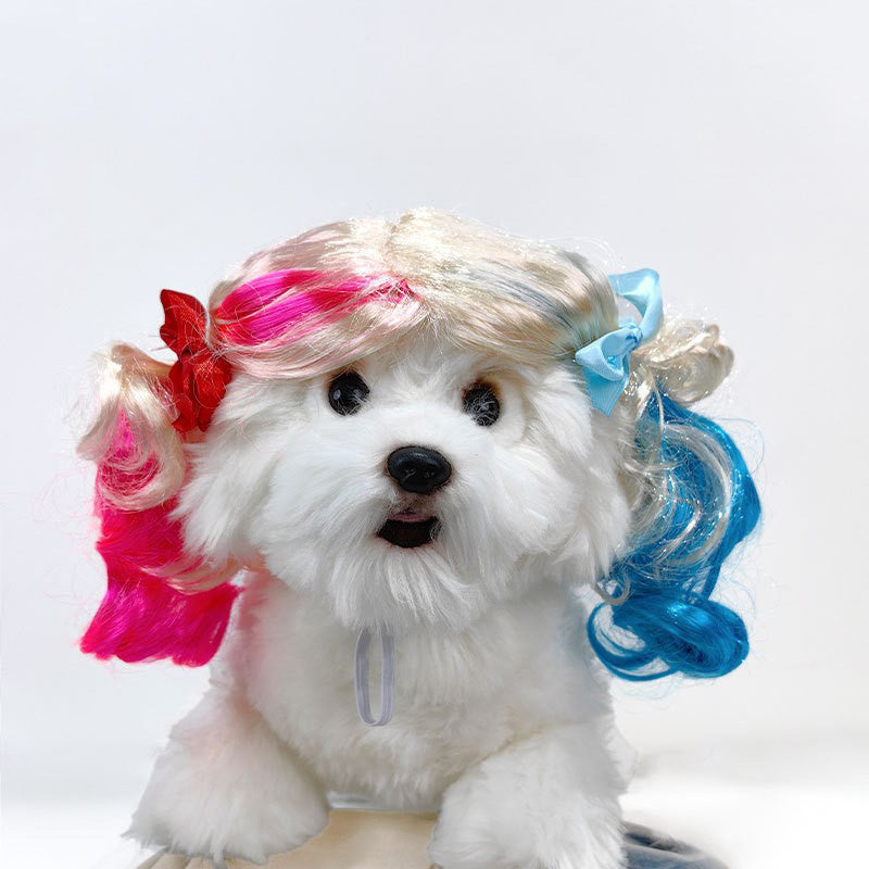 Funny Halloween Clown Dog Wig - Fitwarm Dog Clothes