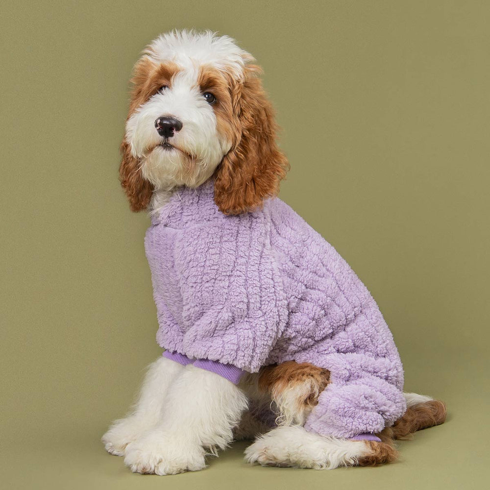 Cozy Collared Neck Dog Onesie - Fitwarm Dog Pajamas