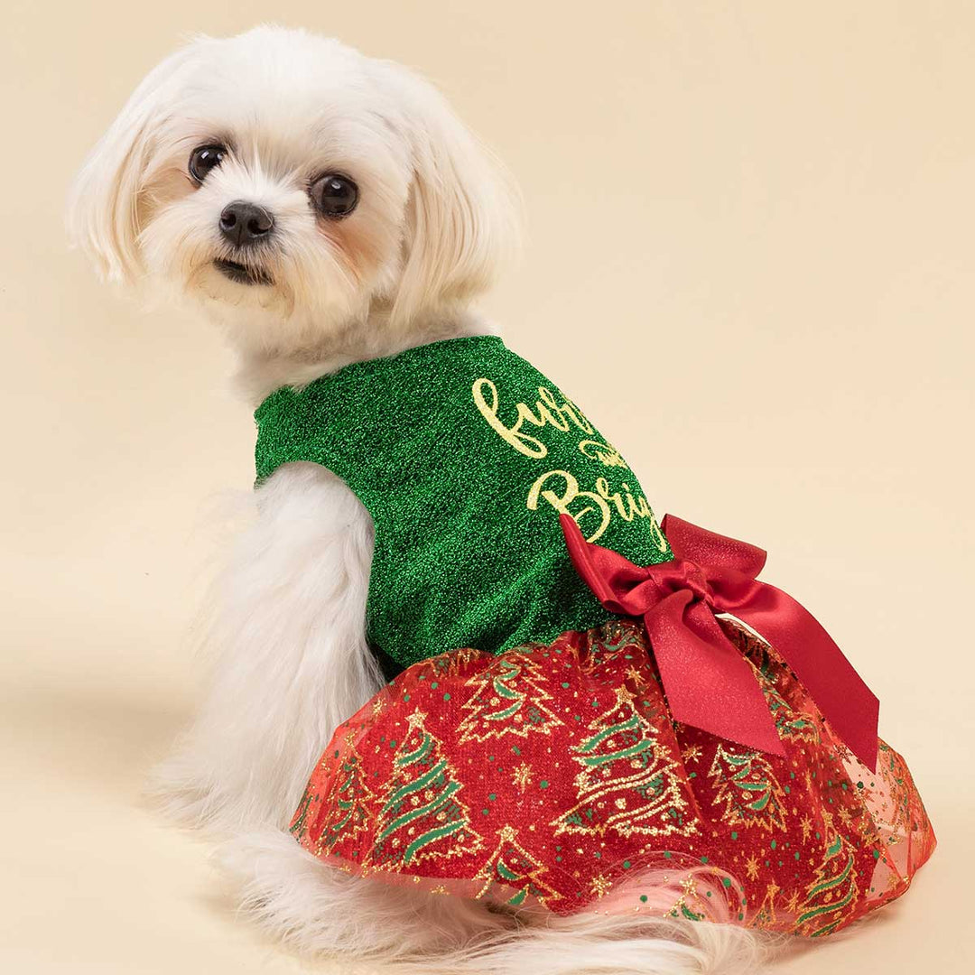 Dog Christmas Dress - Fitwarm Dog Clothes