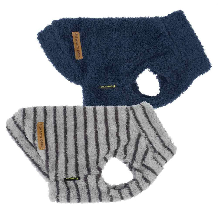 2 Pack Striped Dog Sweater - Fitwarm Dog Clothes