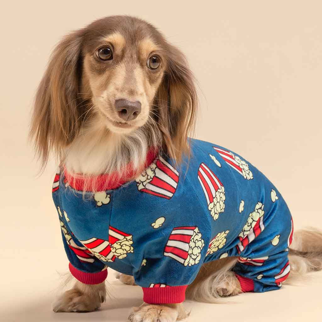 Cozy Popcorn Dog Pajamas - Fitwarm Dog Clothes