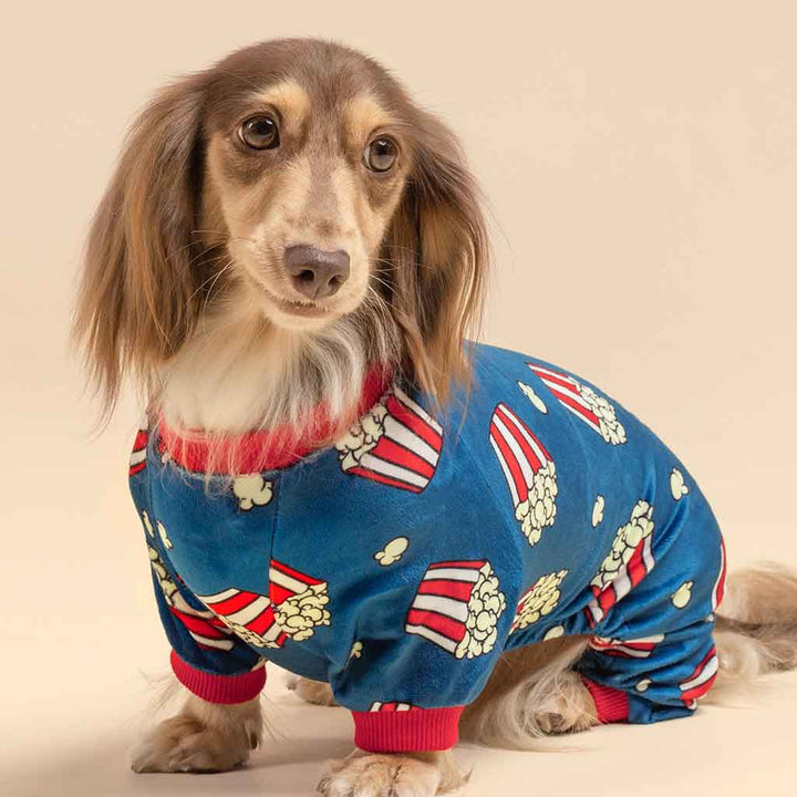 Cozy Popcorn Dog Pajamas - Fitwarm Dog Clothes