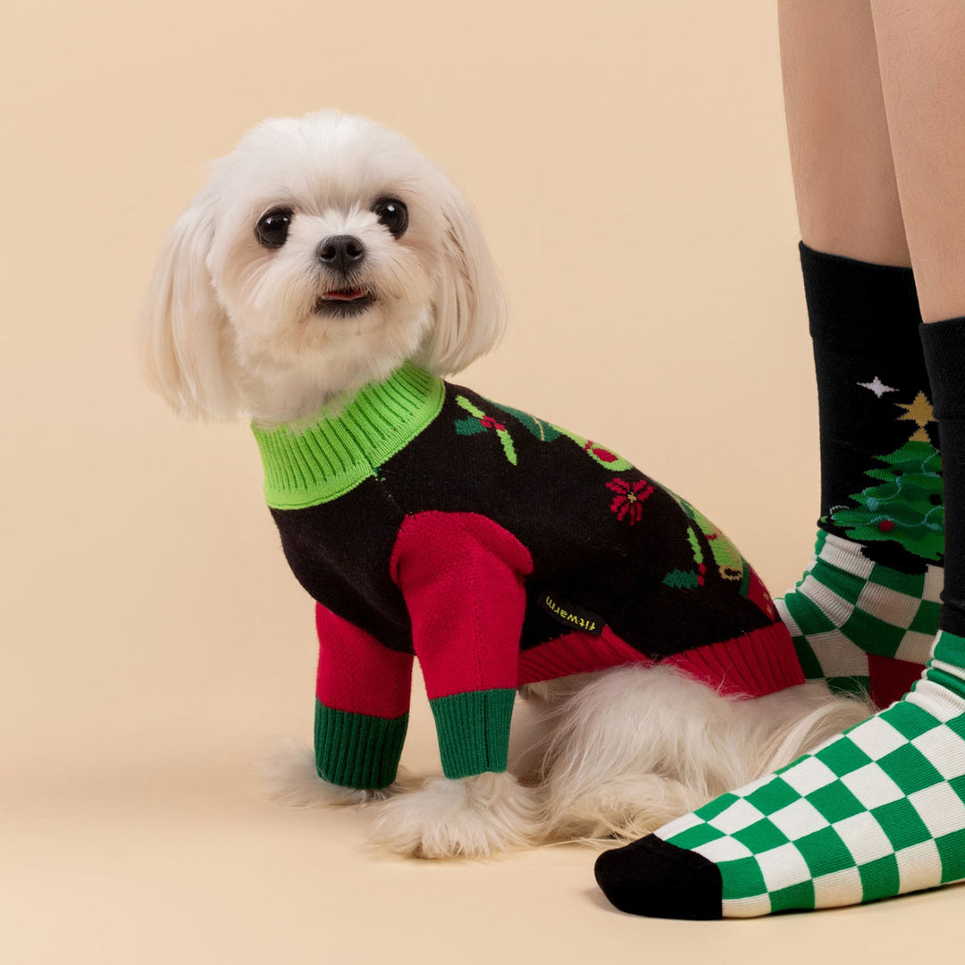 Cozy Christmas Sweater for Dogs - Fitwarm Dog Clothes