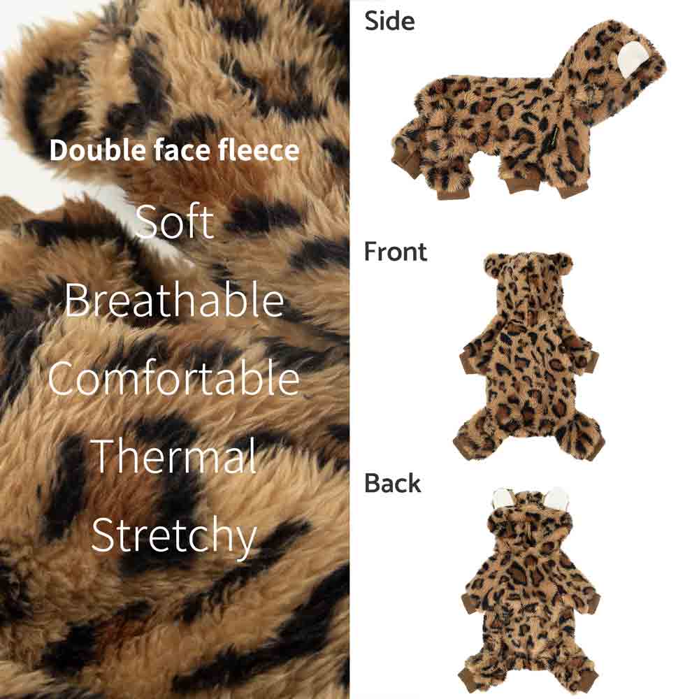 Halloween Leopard Costume for Dogs - Fitwarm Dog Clothes