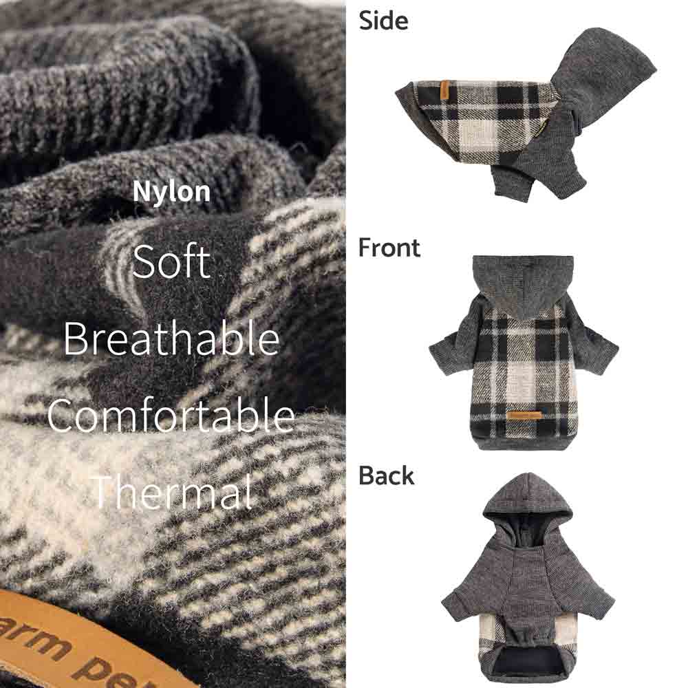 Cozy Fleece Lined Hoodie for Dogs - Fitwarm Dog Clothes