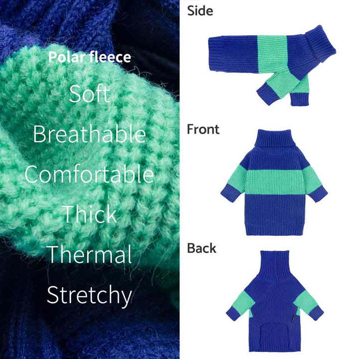 Turtleneck Winter Dog Sweater - Fitwarm Dog Clothes