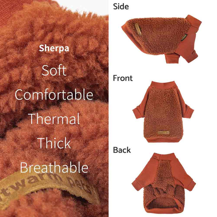 Cozy Sherpa Dog Sweater - Fitwarm Dog Clothes