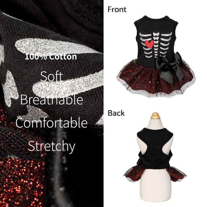 Halloween Dog Party Dress - Fitwarm Dog Clothes