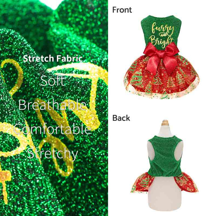 Christmas Dress for Dogs - Fitwarm Dog Clothes