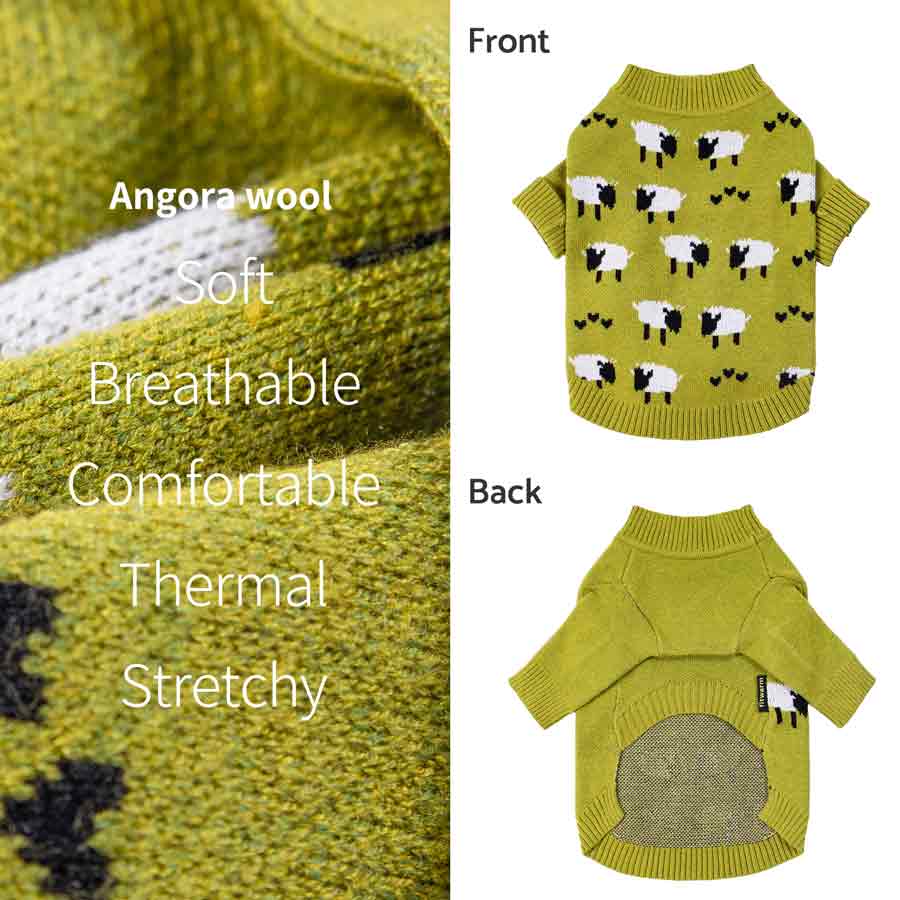 Cozy Winter Knitted Sweater for Dogs - Fitwarm Dog Clothes