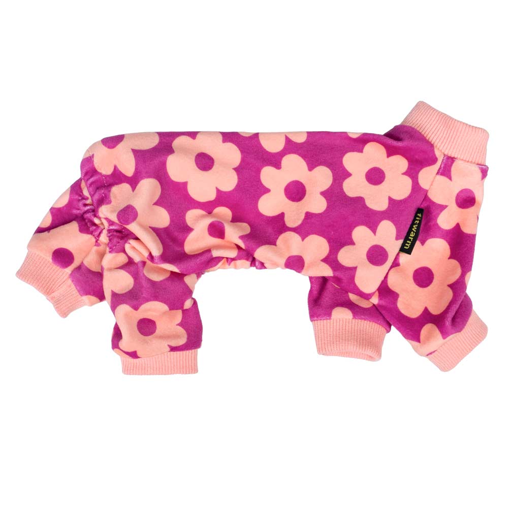 Adorable Flower Dog Pajamas - Fitwarm Dog Onesie