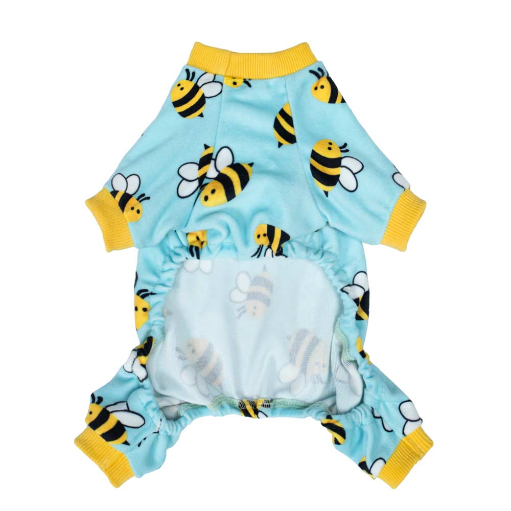 Cute Bee Prints Dog Pajamas - Fitwarm Dog Onesie