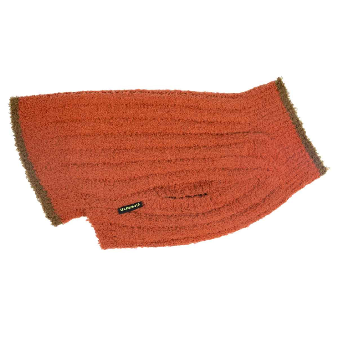 Chocolate Ribbed Knit Dog Sweater - Fitwarm Dog Clothes