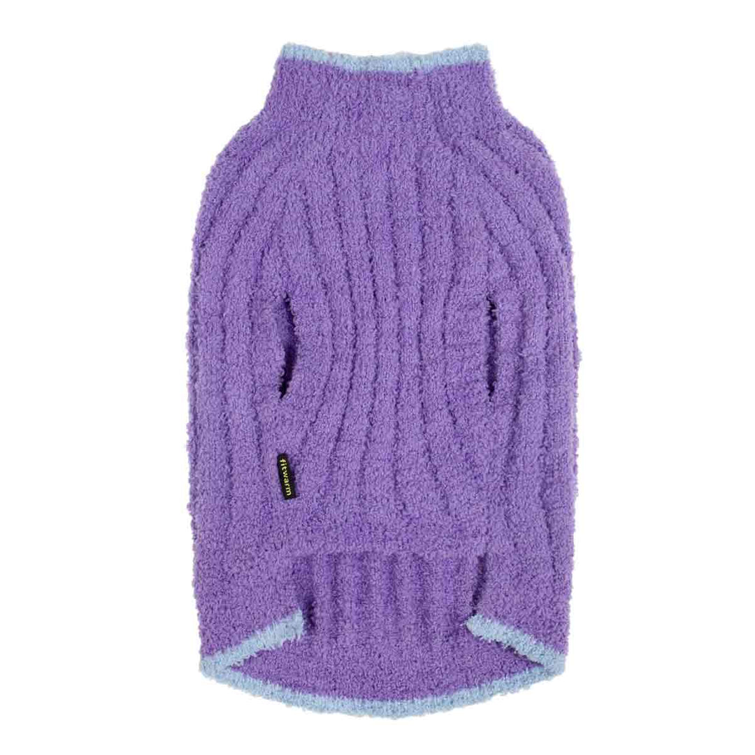 Periwinkle Knit Dog Sweater - Fitwarm Dog Clothes