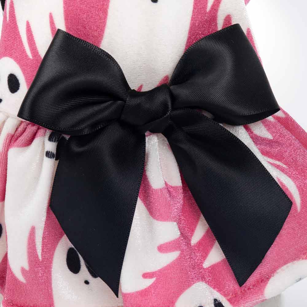 Halloween Themed Ghost Prints Dog Dress - Fitwarm Dog Clothes