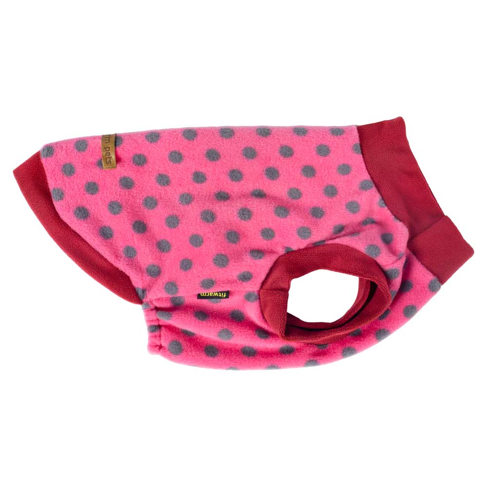 Polka Dot Winter Dog Sweater - Fitwarm Dog Clothes