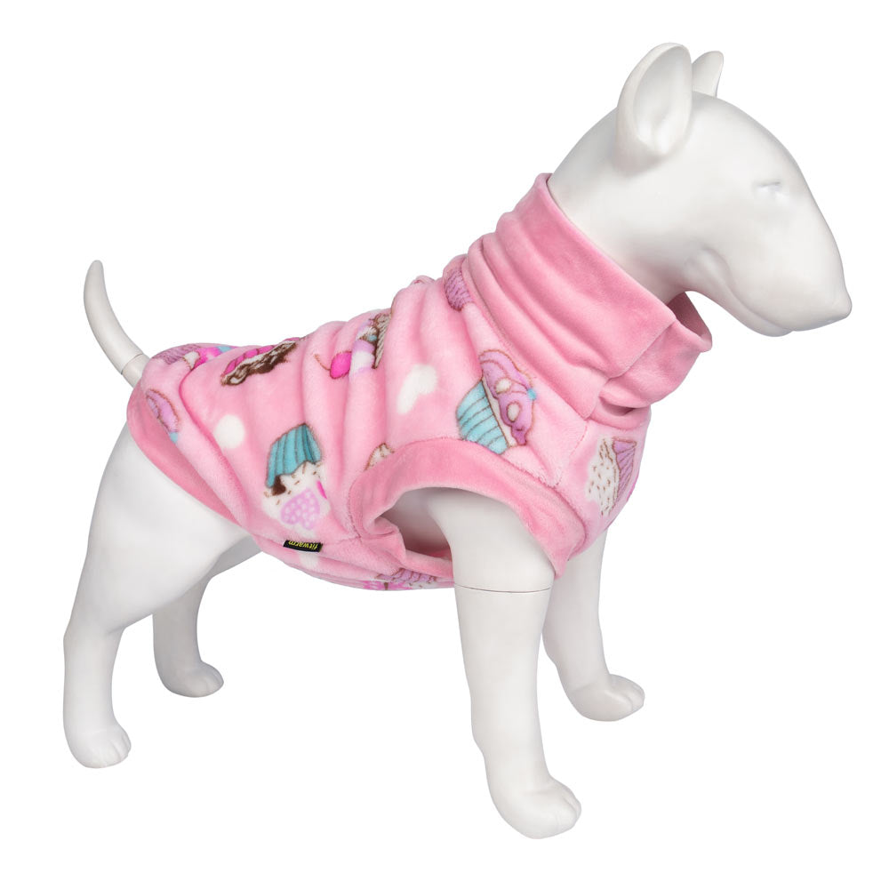 Cute Cupcake Dog Fleece Sweater - FItwarm Dog Clothes