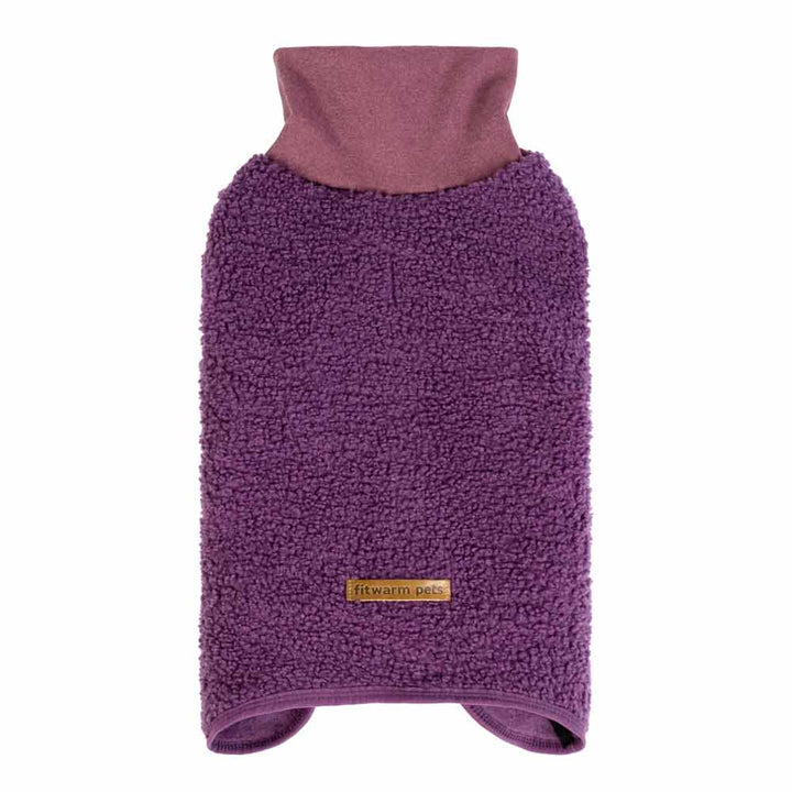 Purple Fuzzy Dog Sweater - FItwarm Dog Clothes