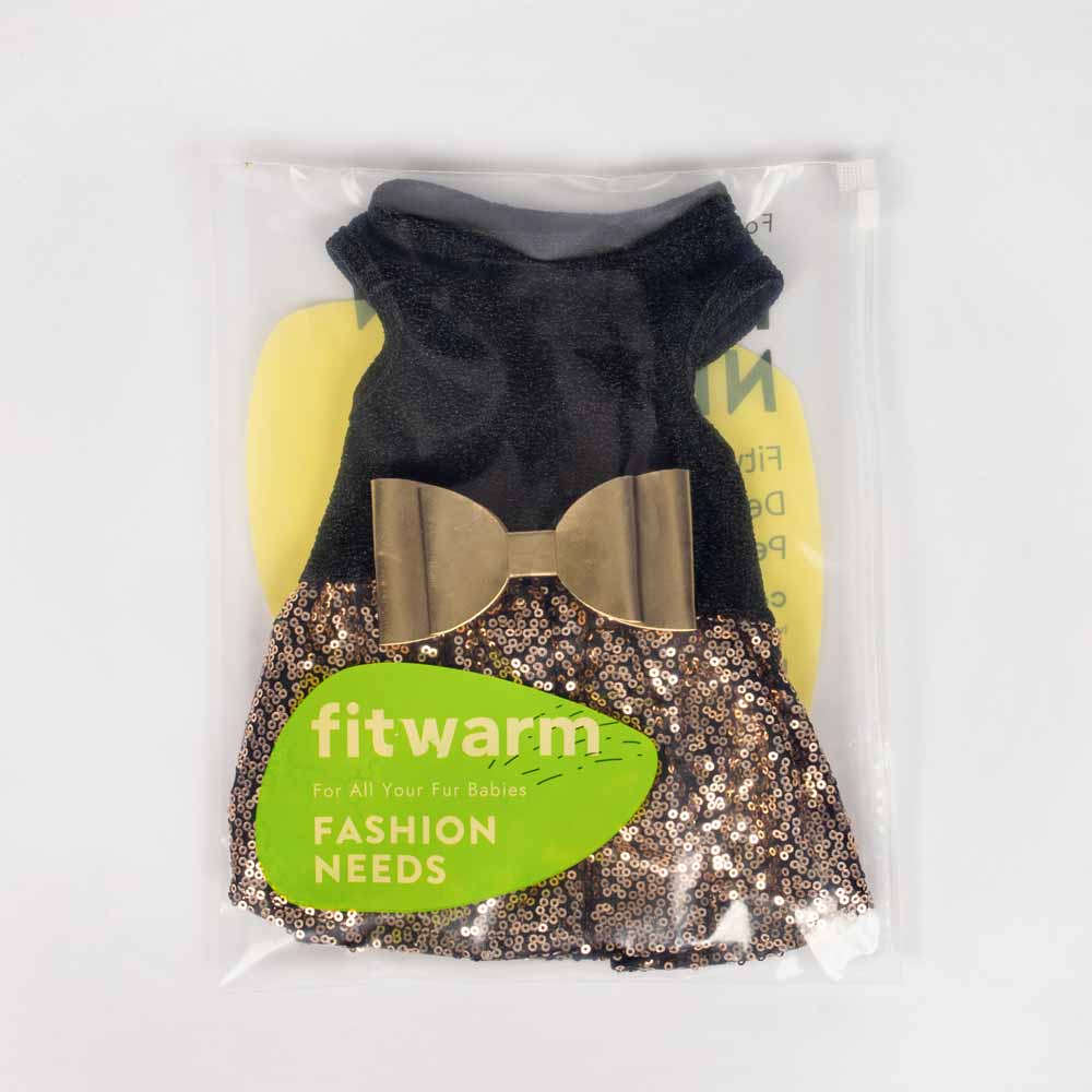 Fancy Sequin Dress for Dogs - Fitwarm Dog Clothes