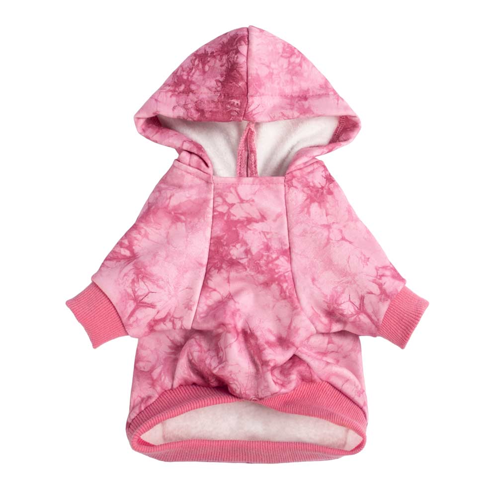 Fleece Tie Dye Dog Hoodie - Fitwarm Dog Clothes