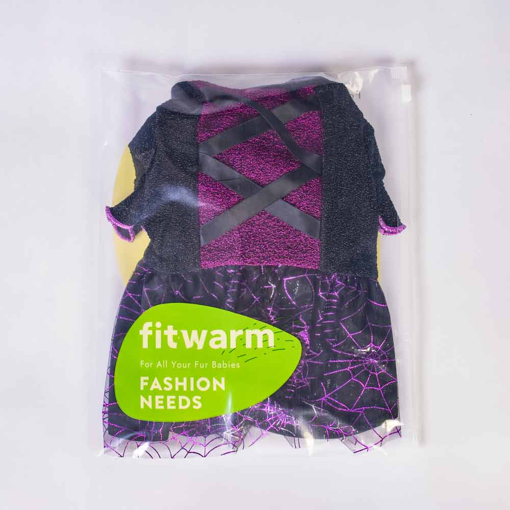 Halloween Witch Clothes for Dogs - Fitwarm Dog Halloween Dress