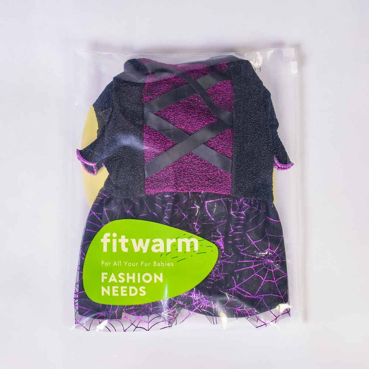 Halloween Witch Clothes for Dogs - Fitwarm Dog Halloween Dress