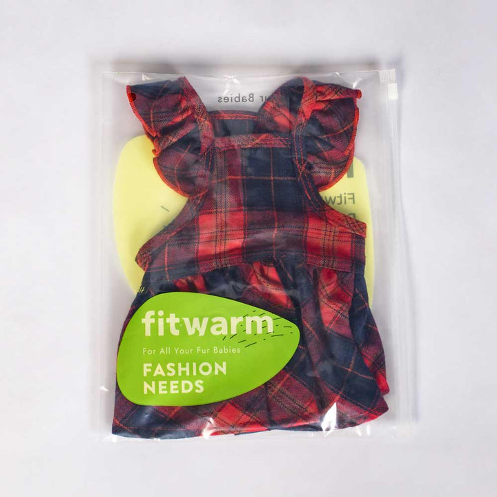 Ruffle Christmas Dress for Dog - Fitwarm Dog Holiday Dress