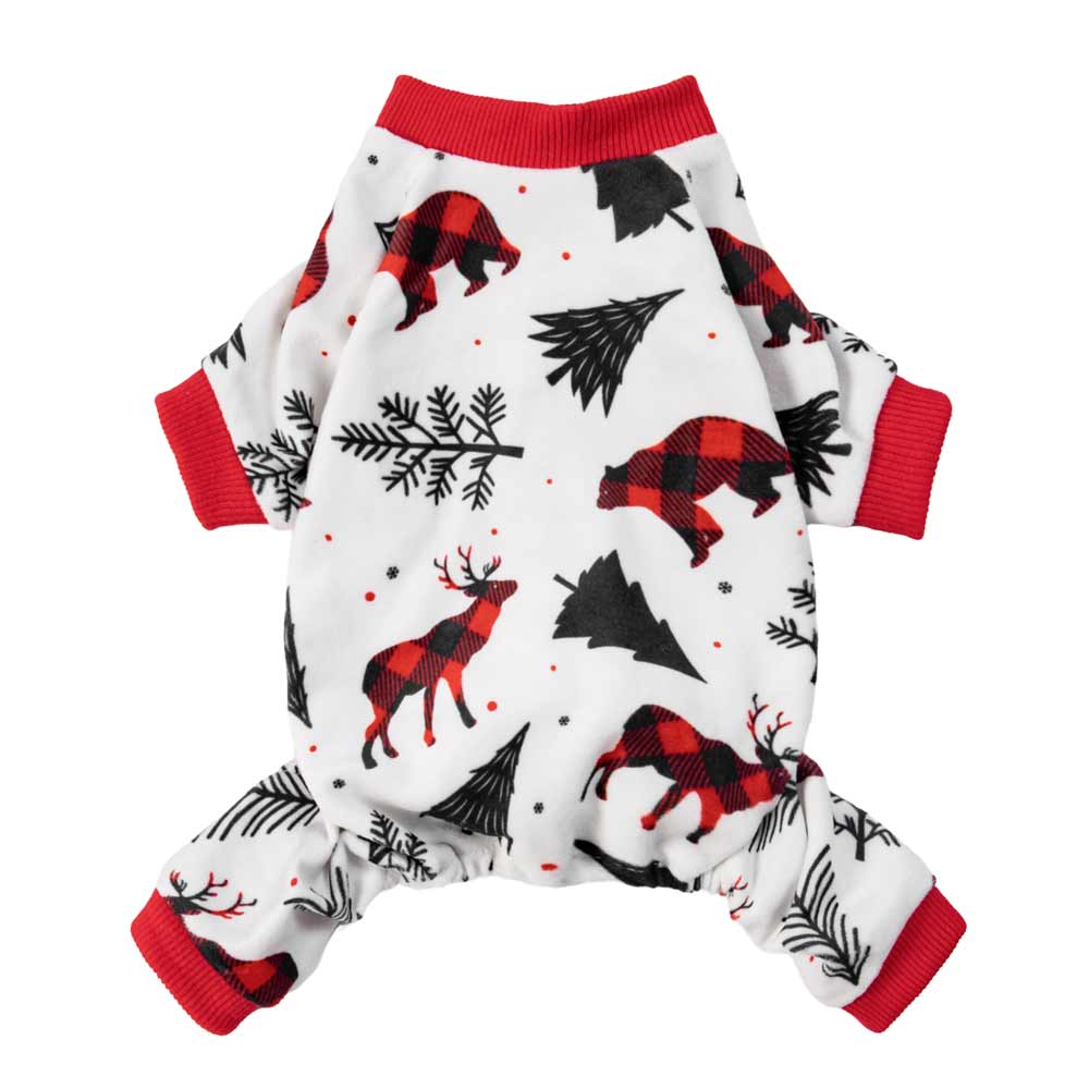 Christmas Reindeer Dog Pajamas - Fitwarm Dog Clothes