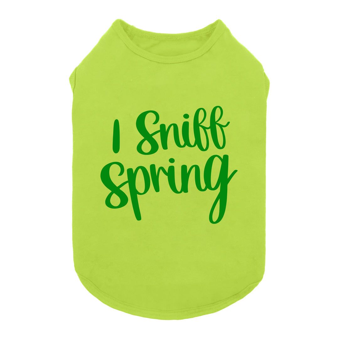 Funny I Sniff Spring Dog Tank Top - Fitwarm Dog Shirt