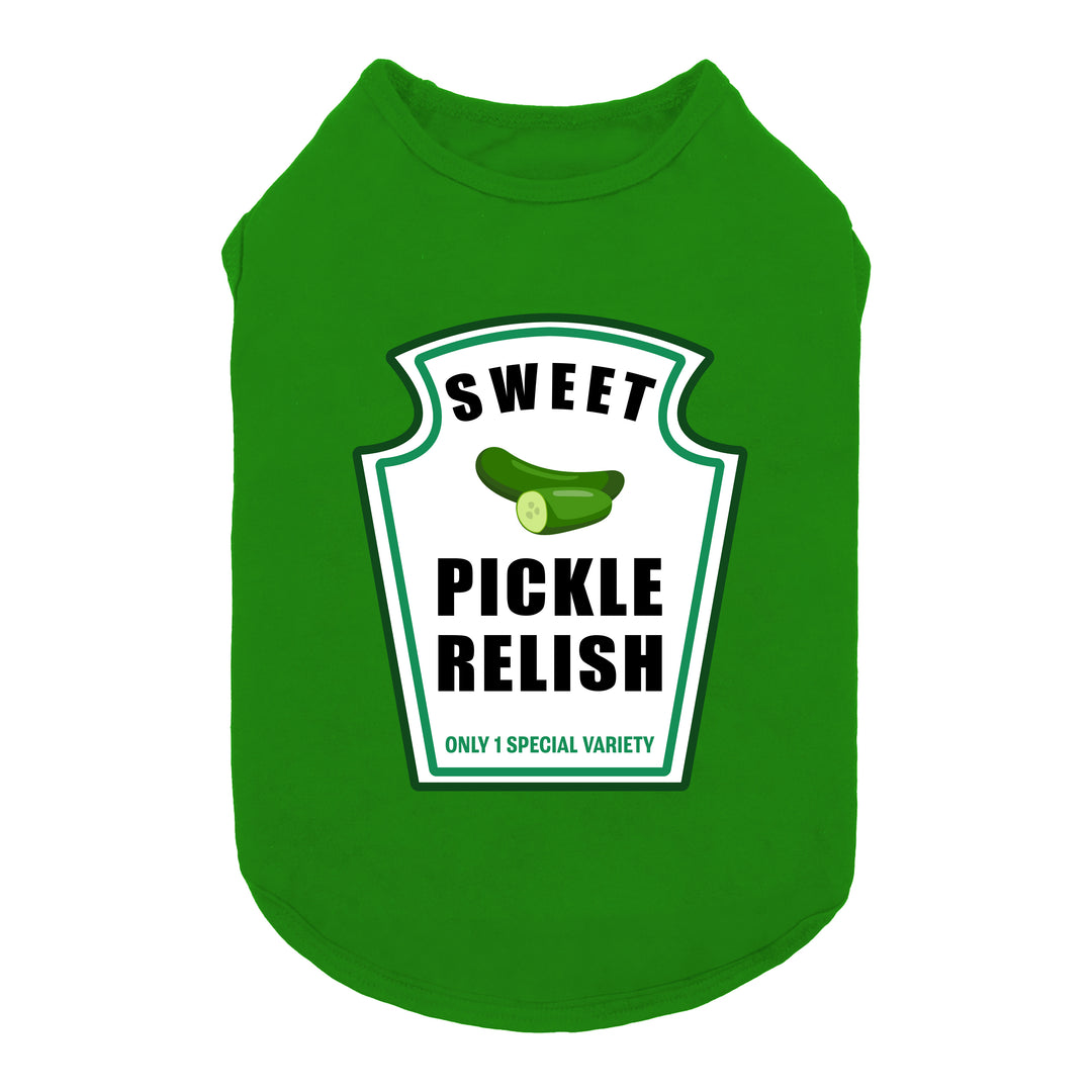 Funny Pickle Relish Dog Tank Top - Fitwarm Dog Shirt