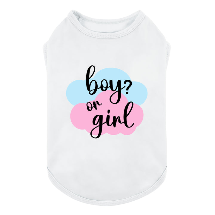 Funny Boy or Girl Dog Shirt - Fitwarm Dog Clothes