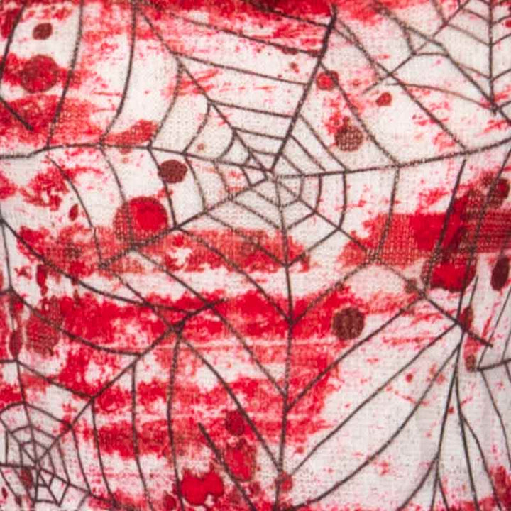 Red and White Spiderweb Pattern Dog Dress for Halloween - Fitwarm Dog Clothes