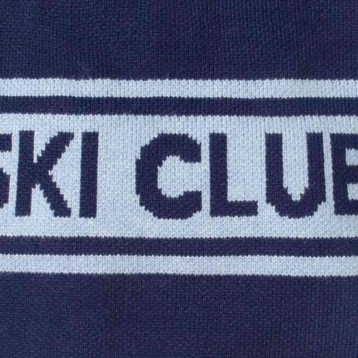 Knitted Dog Sweater with Ski Club Lettering - Fitwarm Dog Clothes