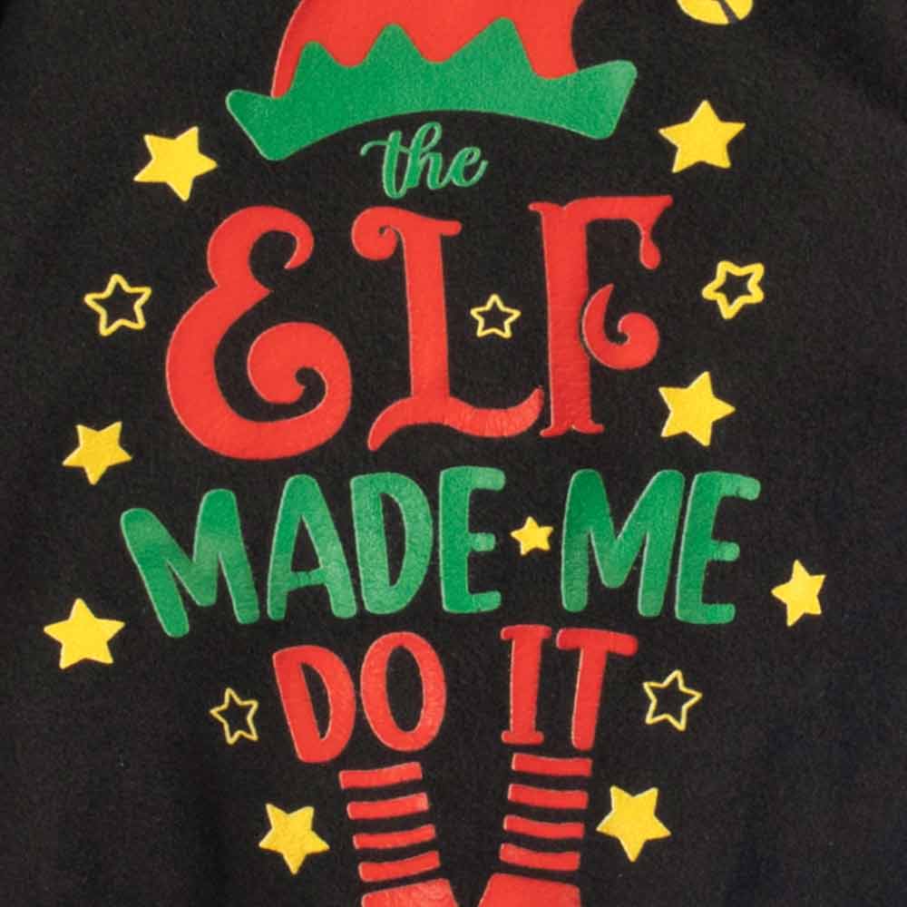 Christmas Dog Pajamas with Elf Made Me Do It Lettering - Fitwarm Dog Clothes