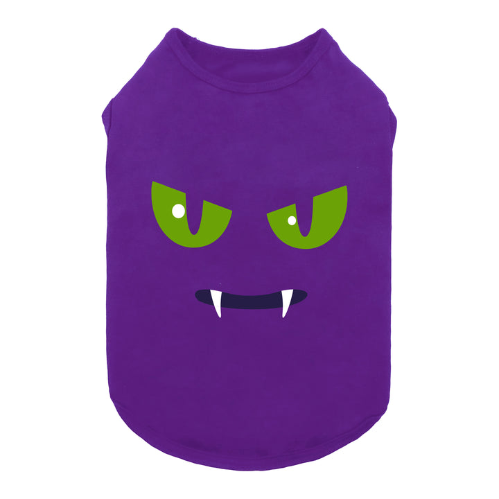 Halloween Cat Face Dog Tank Top - Fitwarm Dog Shirt