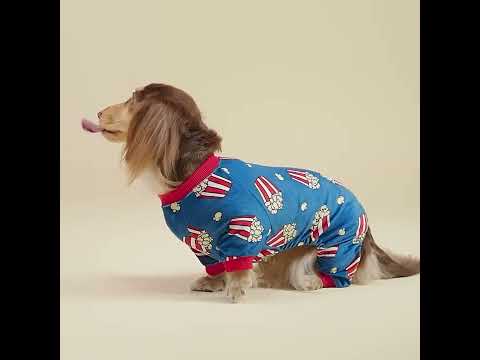 Funny Popcorn Dog Pajamas - Fitwarm Dog Onesie