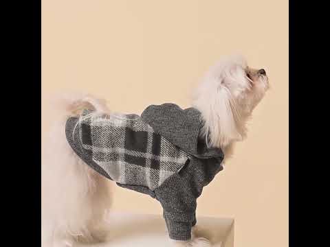 Classic Plaid Dog Hoodie - Fitwarm Dog Clothes