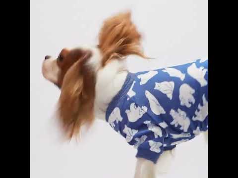 Funny Polar Bear Onesie for Dogs - Fitwarm Dog Pajamas