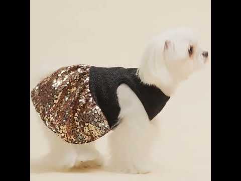 Sparkly Sequin Dress for Dogs - Fitwarm Dog Clothes