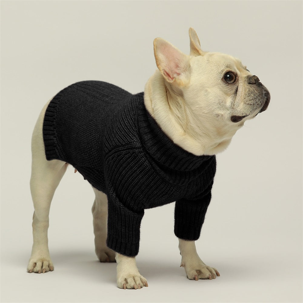 Dog sweater turtleneck fashion