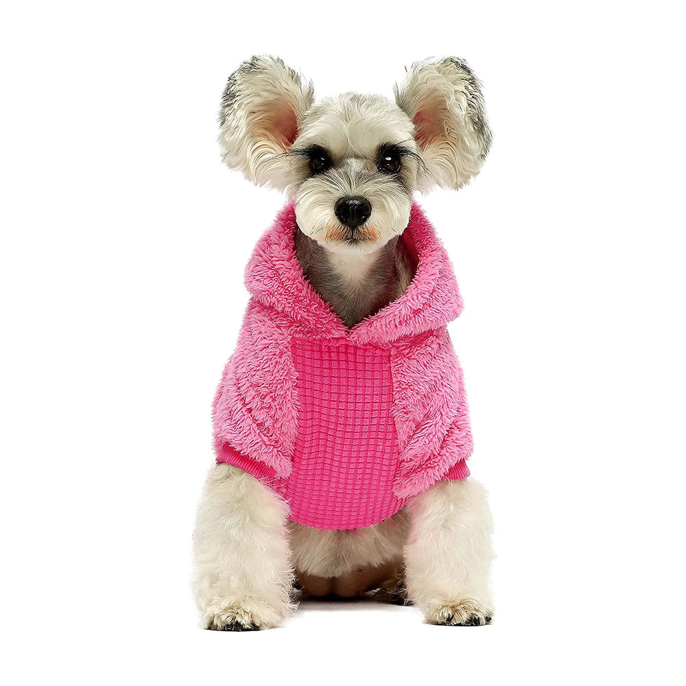 Fuzzy Velvet Grain Dog Hoodie