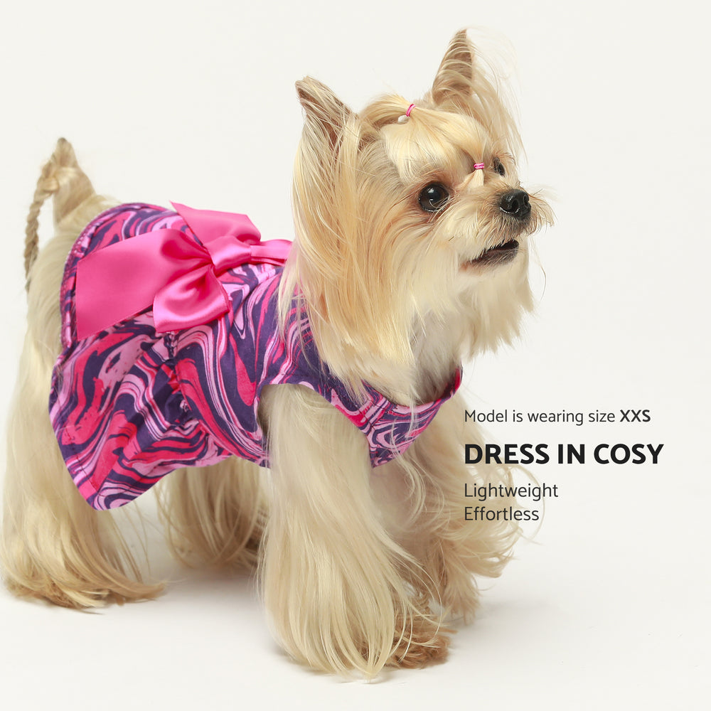 Abstract Swirl Dog Dress